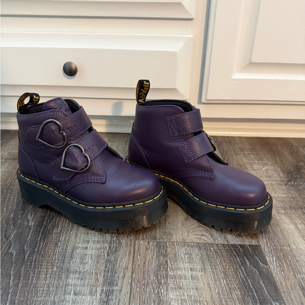 Dr. Martens Devon Purple Ankle Boots